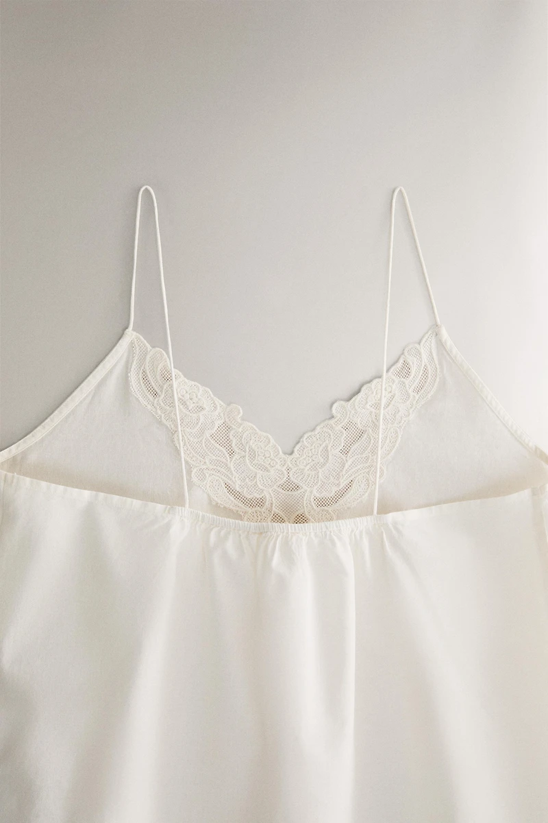 COTTON TOP WITH EMBROIDERY