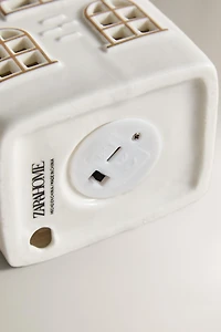 DÉCO CERAMIQUE MAISON TOIT CARREAUX PAILLETTES NOËL