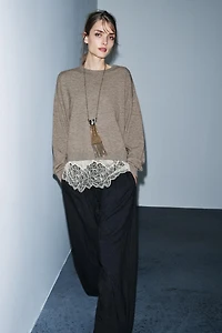 COMBINATION KNIT JUMPER