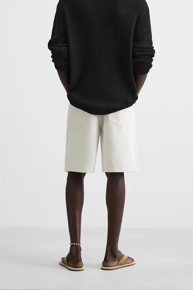 BERMUDA DENIM STRAIGHT FIT