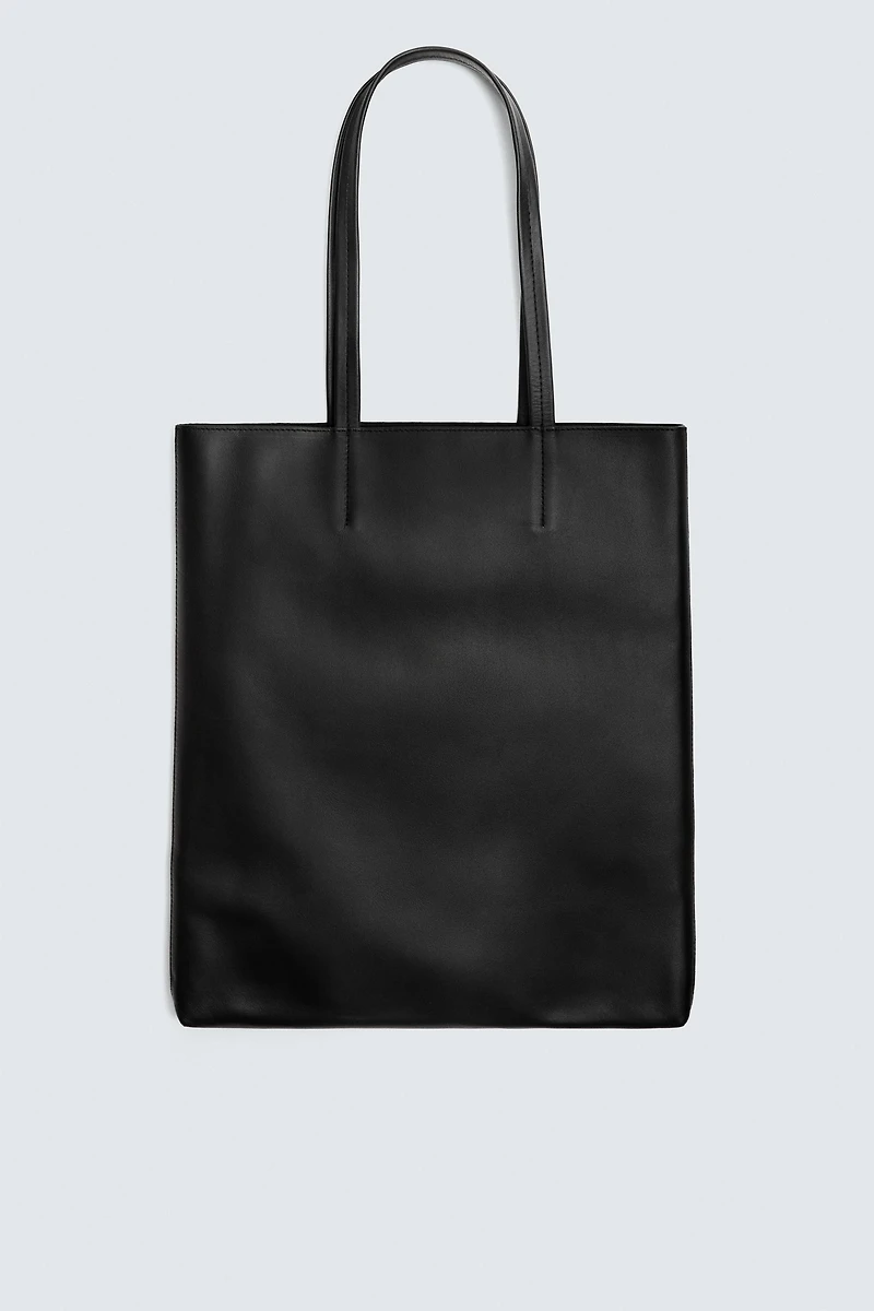 LEATHER SHOPPER BAG