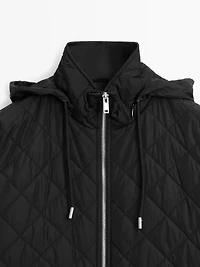 Parka longue matelassée oversize déperlante