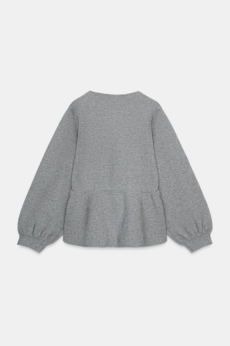 DRAWSTRING KNIT JUMPER