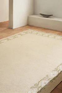 TAPIS JACQUARD FLEURS