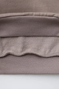 HOODED SWEATSHIRT WITH TEXT