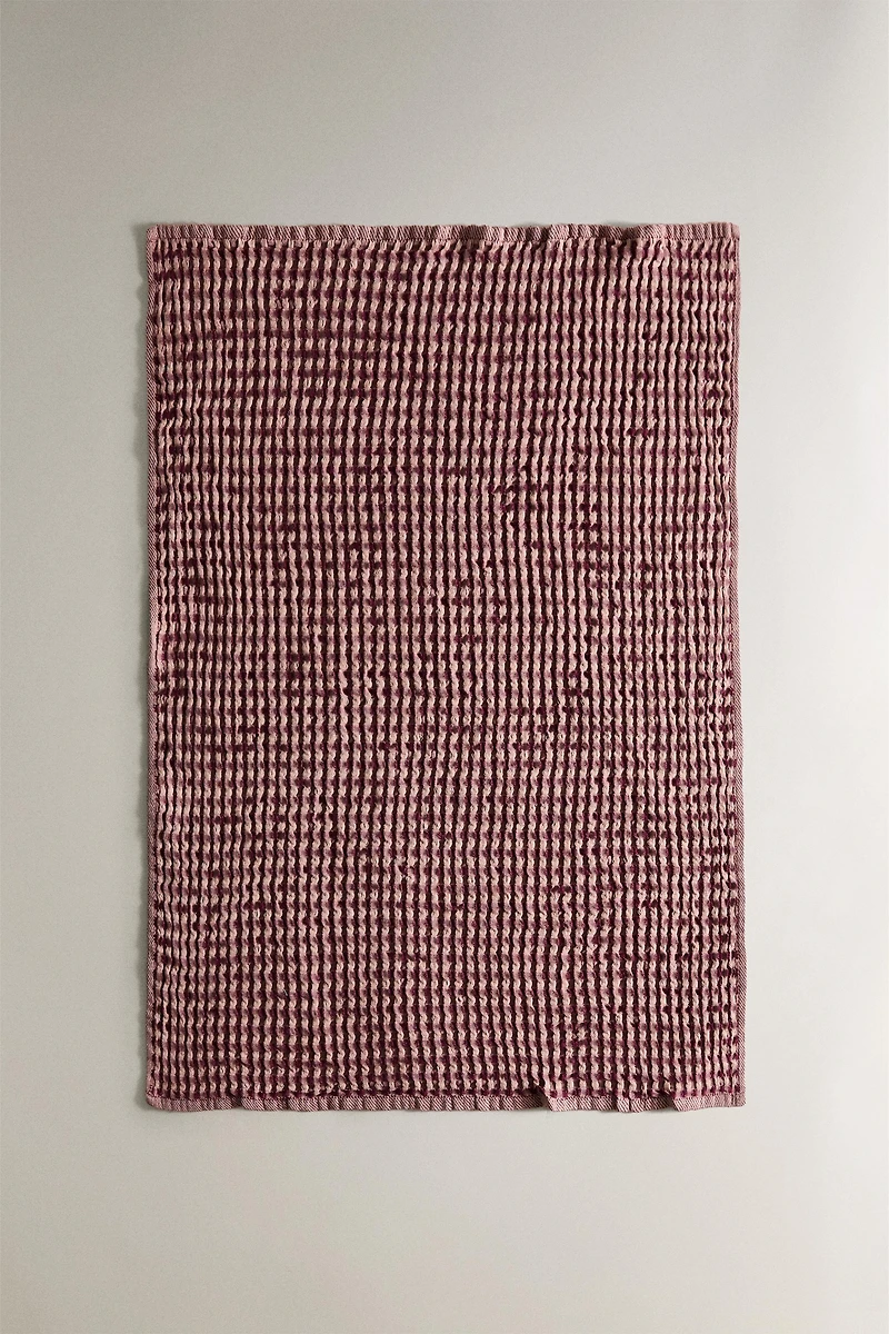 WAFFLE-KNIT COTTON KITCHEN TOWEL X COLLAGERIE