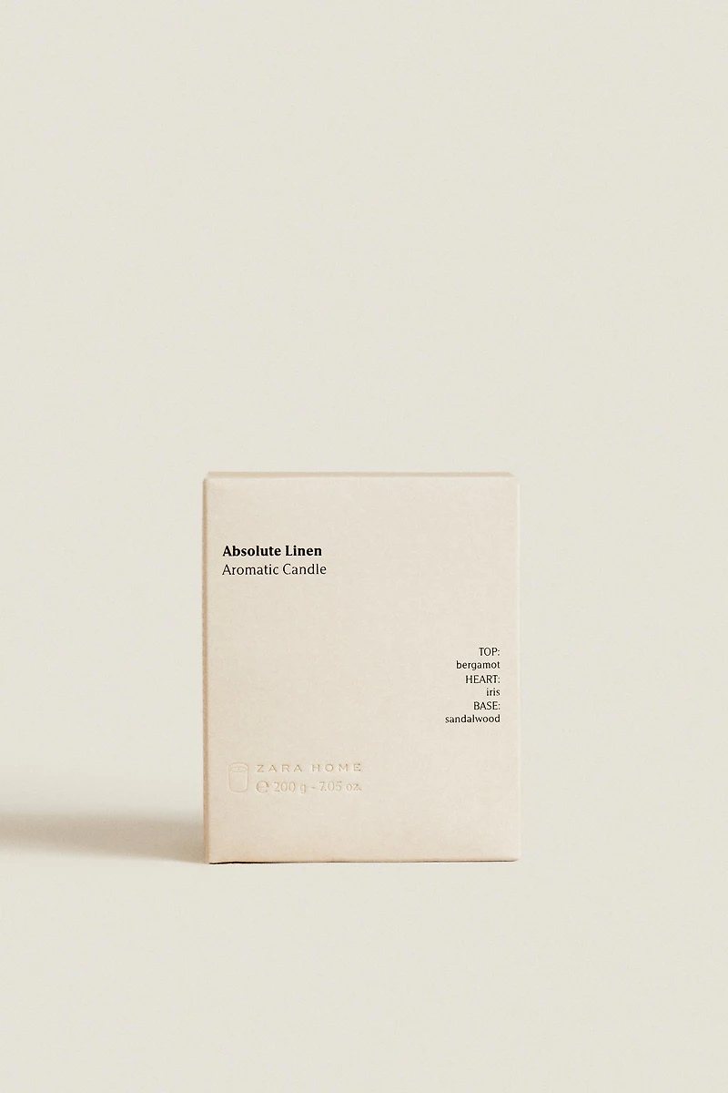 G) ABSOLUTE LINEN SCENTED CANDLE