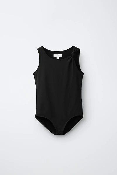 KNOTTED POLYAMIDE BODYSUIT