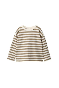 LOT DE TROIS T-SHIRTS RAYÉS ET UNIS