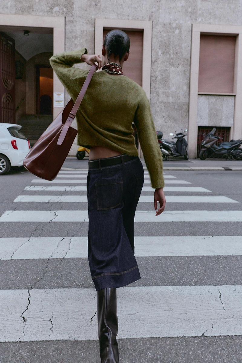 PULL EN MAILLE EFFET BROSSÉ