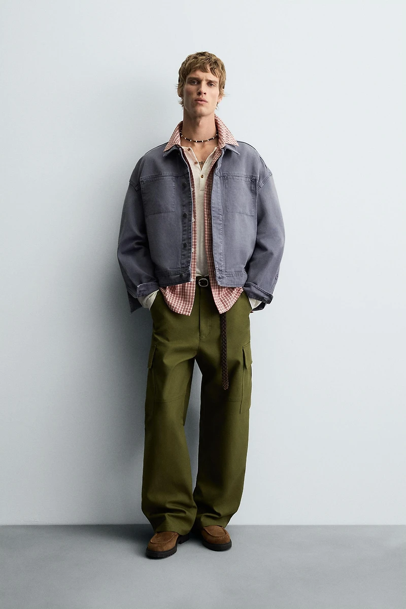 WASHED BOXY FIT JACKET