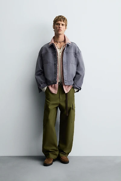 WASHED BOXY FIT JACKET