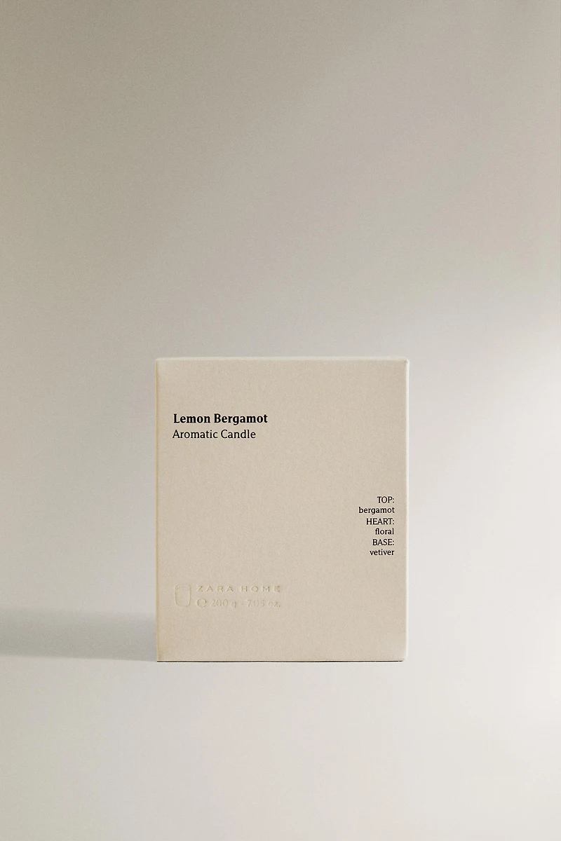 G) LEMON BERGAMOT SCENTED CANDLE