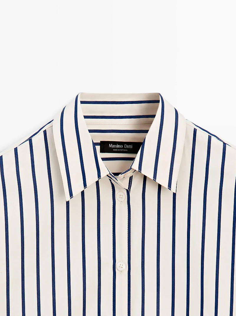 100% cotton striped shirt