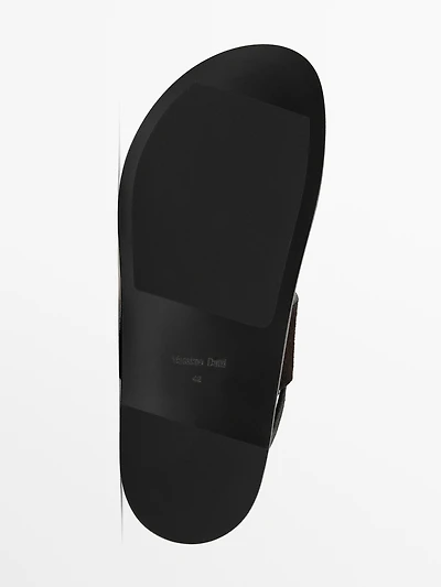 Split-leather slides