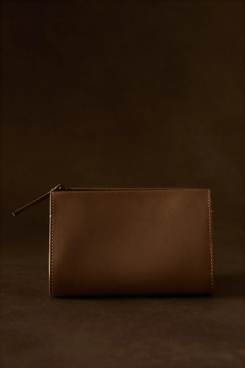 TRAVEL LEATHER JEWELRY BAG