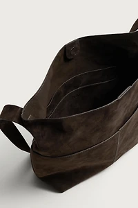 LEATHER SHOPPER BAG