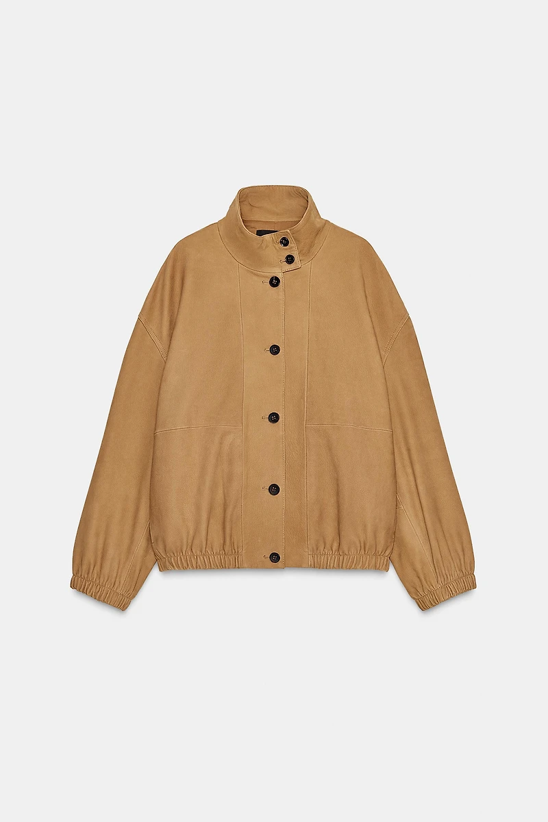 ZW COLLECTION LIMITED EDITION LEATHER BOMBER JACKET