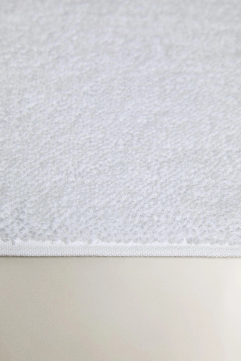 TAPIS DE BAIN COTON POINT DE RIZ