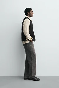 BOUCLÉ TEXTURE WOOL VEST