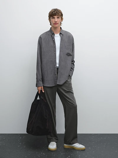 Regular fit flowing shirt
