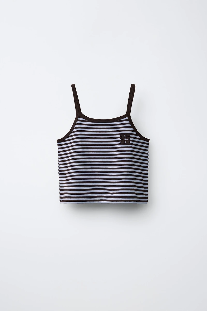 STRIPED T-SHIRT AND BERMUDA SET