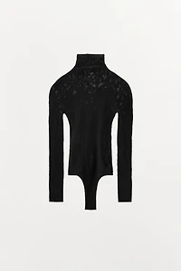 SEAMLESS LACE BODYSUIT