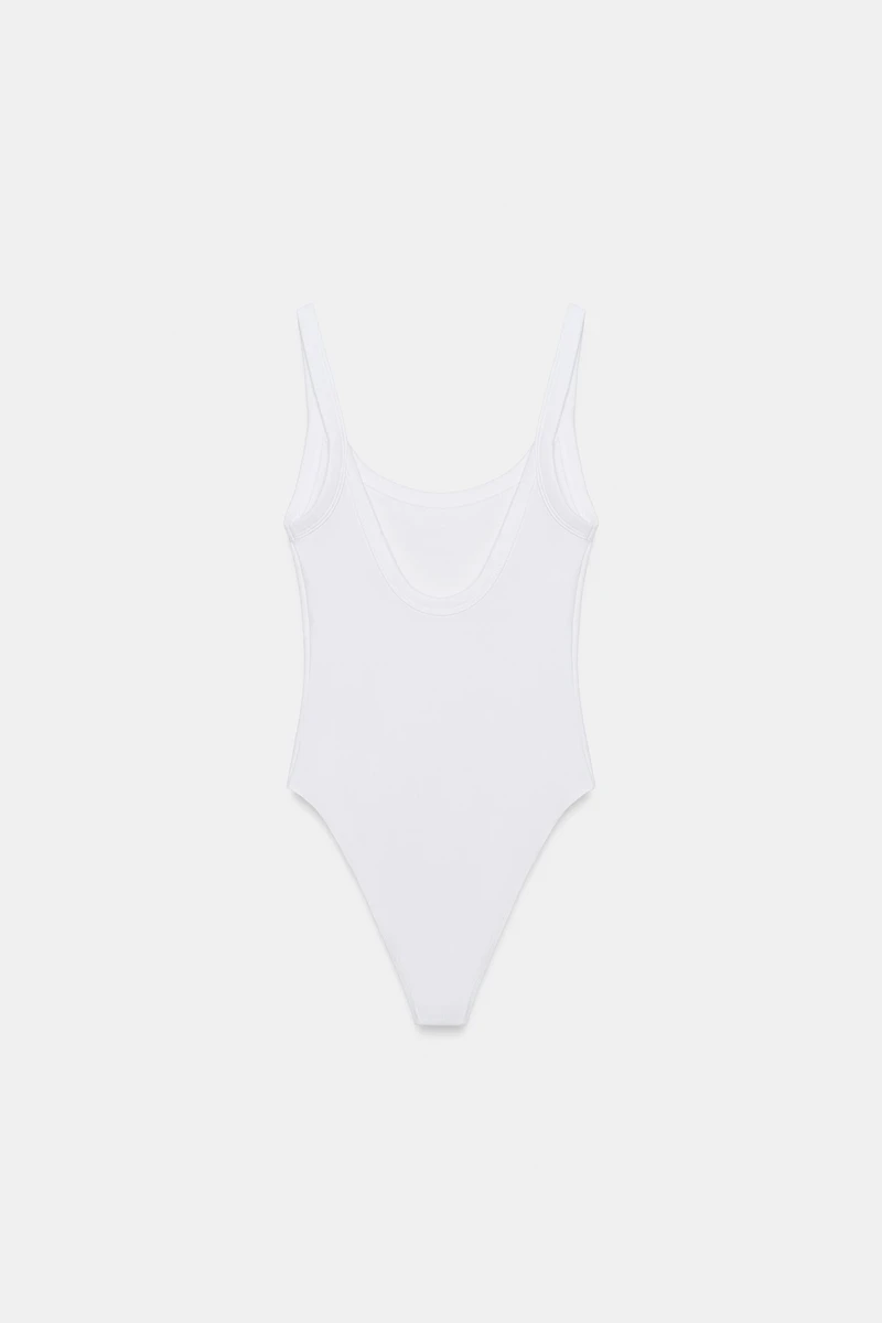 COTTON STRAPPY BODYSUIT
