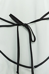 MIDI JACQUARD FROG FASTENING DRESS