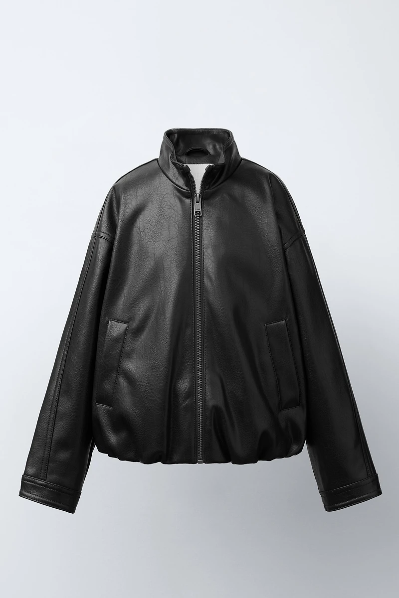 FAUX LEATHER JACKET
