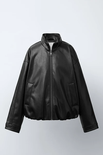 FAUX LEATHER JACKET
