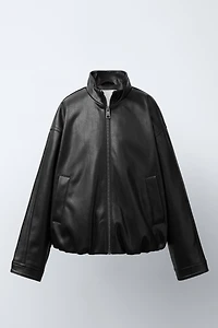FAUX LEATHER JACKET