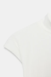 RIB MOCK NECK TOP