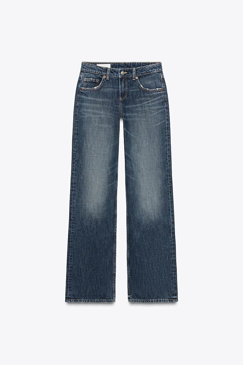JEAN TRF WIDE LEG TAILLE BASSE