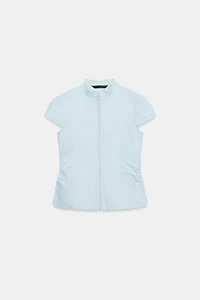 TOP À PLIS ET ZIP