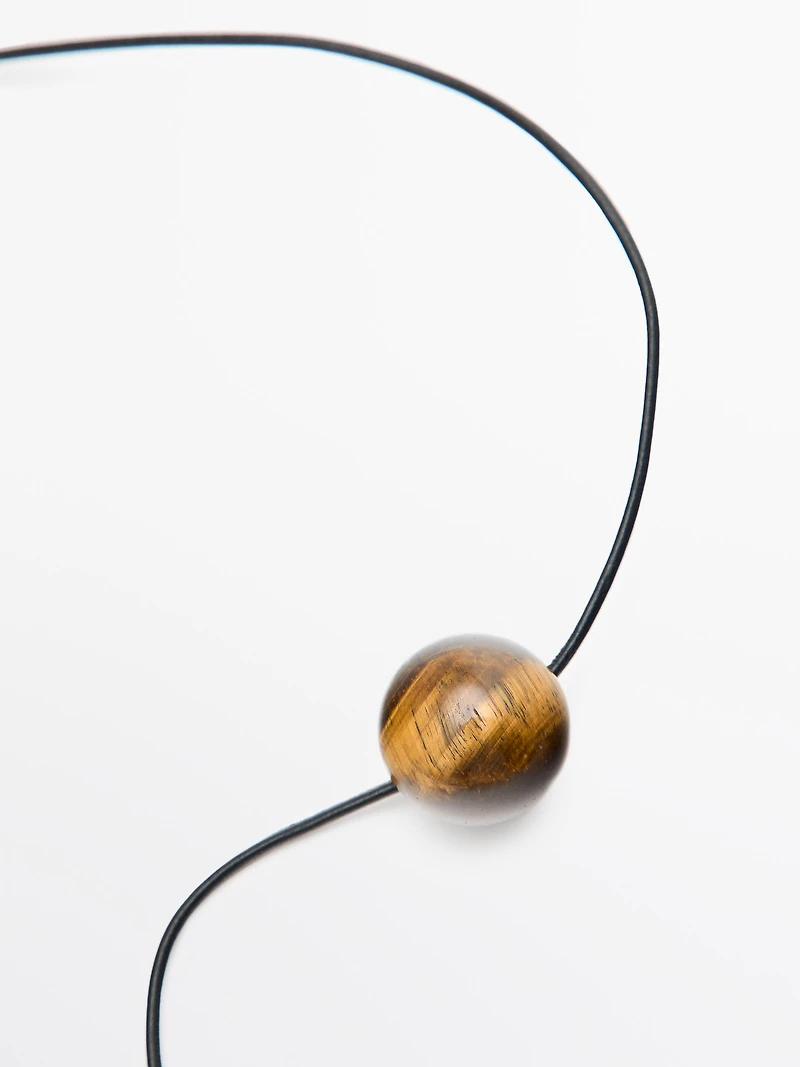 Natural stone pendant