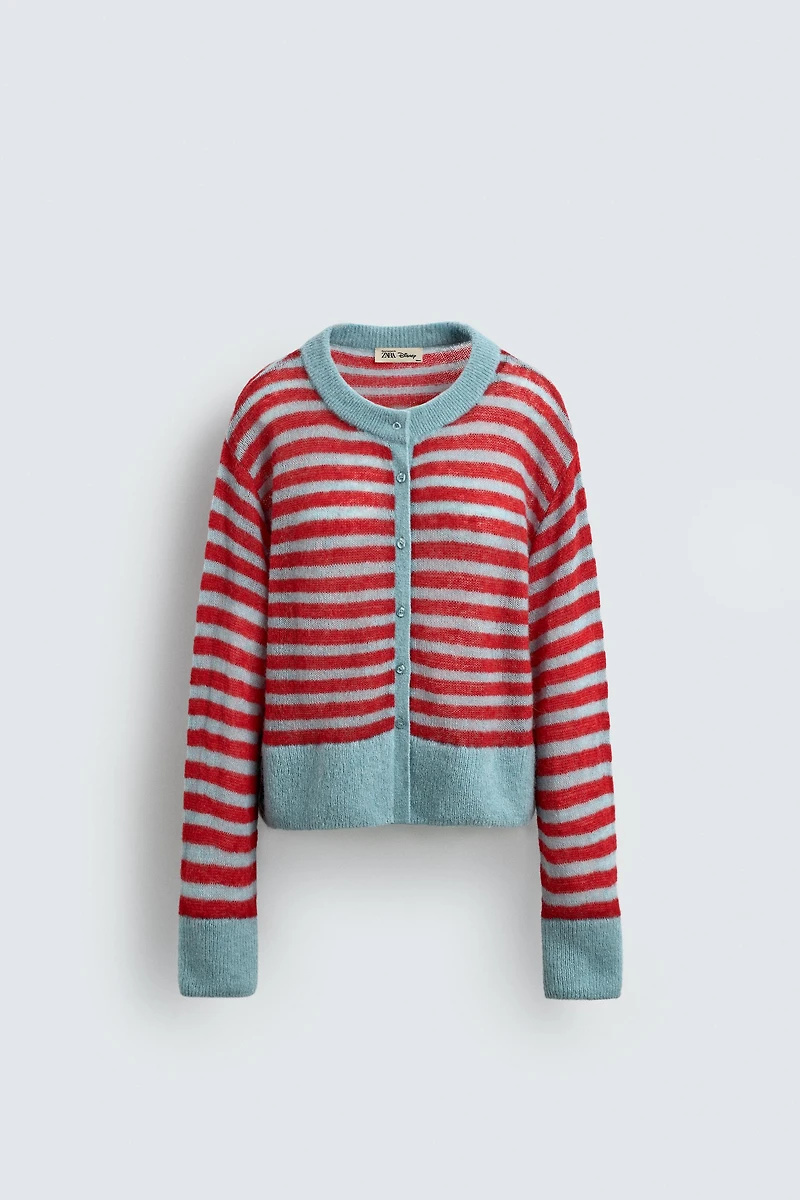 STRIPED CARDIGAN HARRY LAMBERT FOR ZARA X DISNEY