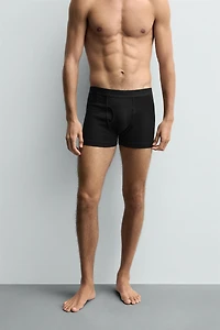 RIB BOXER THREE-PACK