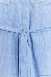 LINEN SAFARI SHIRT