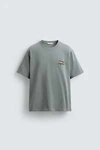 T-SHIRT BRODÉ POISSON