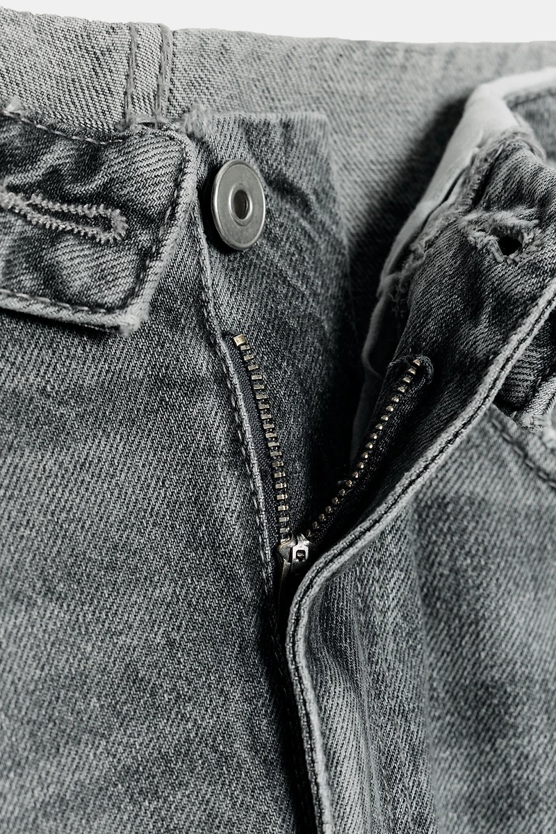 TRF MID-RISE FOLDED WAIST JEANS