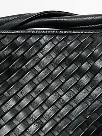 Medium woven nappa leather bag