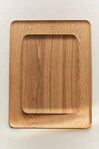LARGE RECTANGULAR WOODEN TRAY