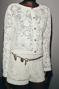CROCHET BUTTON JACKET