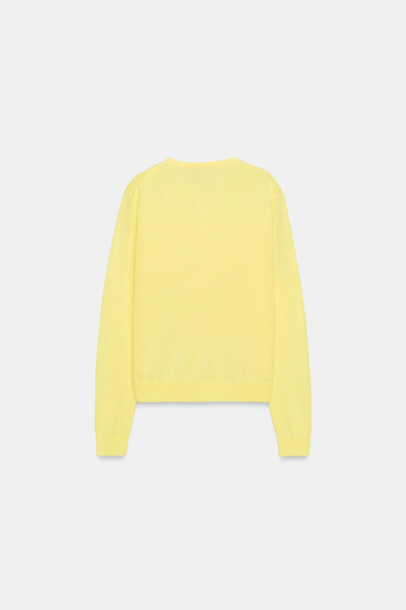 WOOL CARDIGAN WITH POCKETS