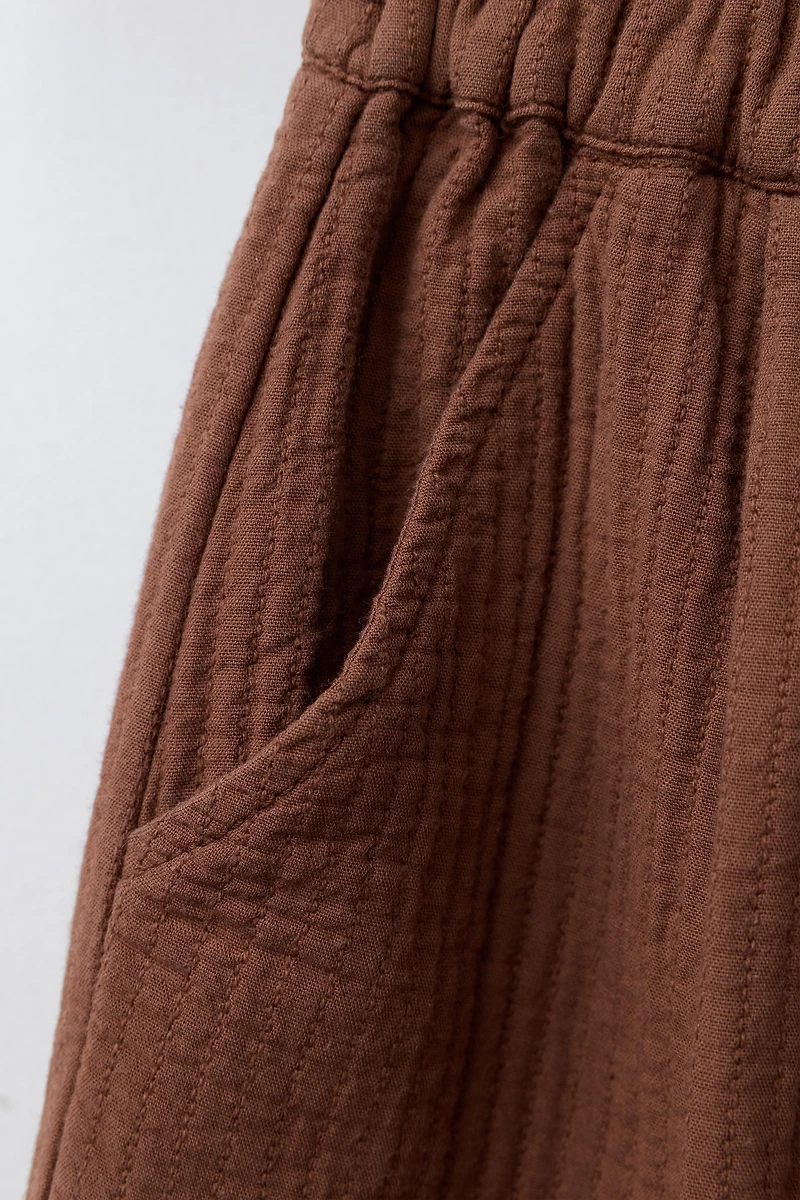 BAGGY TOPSTITCHED PANTS