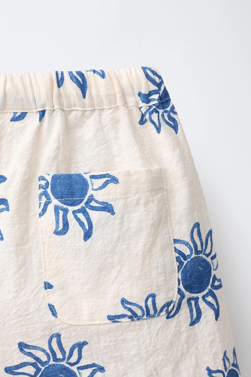 SUN PRINT SHORTS
