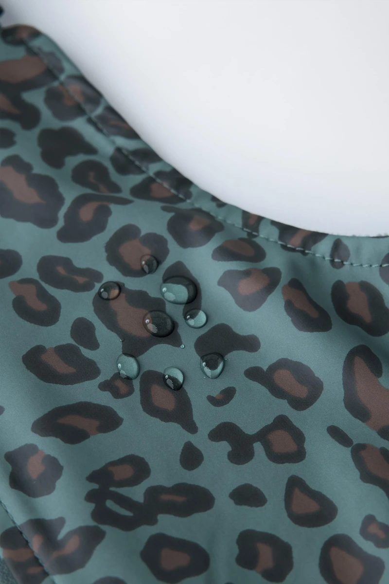 SALOPETTE EFFET GOMME ANIMAL PRINT WATER RESISTANT