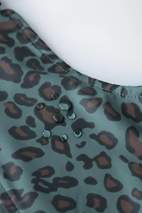 SALOPETTE EFFET GOMME ANIMAL PRINT WATER RESISTANT