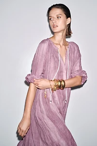 ROBE TUNIQUE EN LIN TIE DYE ZW COLLECTION